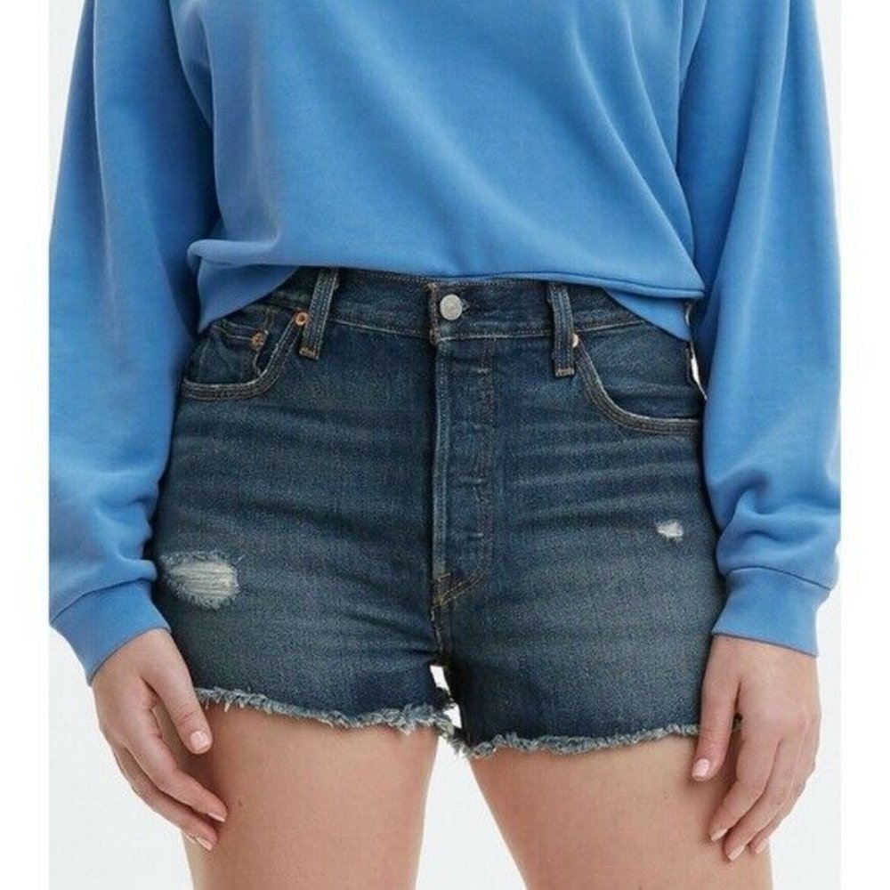 Levi’s 501 High-Waisted Denim Shorts NWT Silverlak